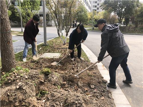 敬畏生命 不负春光--马克思主义学院与基础部联合支部开展植树活动